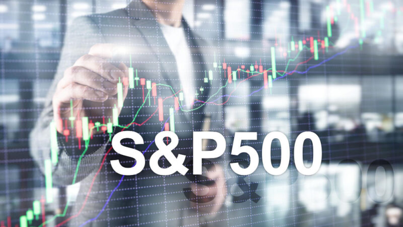 American stock market index s p 500 spx financial trading business concept