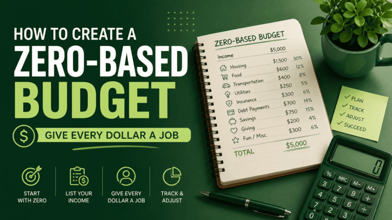 How to Create a Zero-Based Budget (Give Every Dollar a Job)