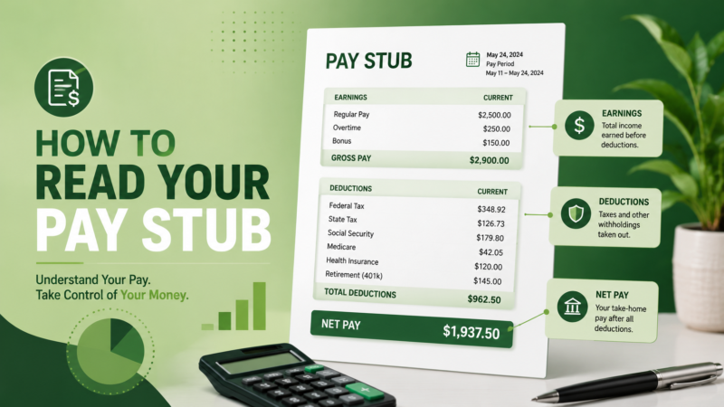 How to Read Your Pay Stub: Every Line Explained