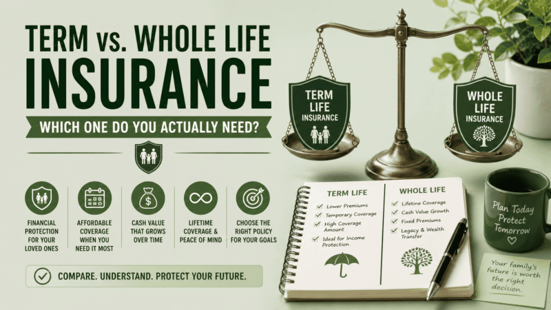 Term vs. Whole Life Insurance: Which One Do You Actually Need?