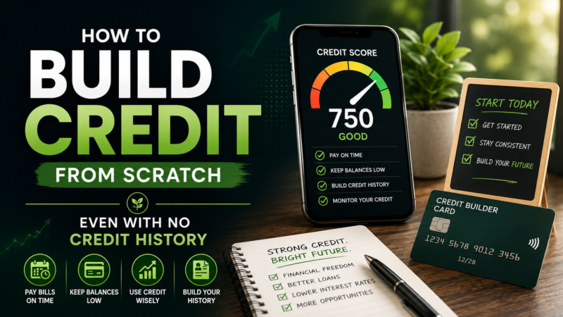 How to Build Credit from Scratch (Even with No Credit History)
