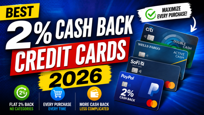 Best 2% Cash Back Credit Cards in 2026: Earn More on Every Purchase