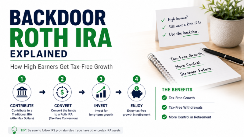 Backdoor Roth IRA Explained: How High Earners Get Tax-Free Growth