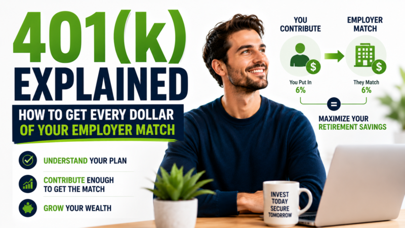 401(k) Explained: How to Get Every Dollar of Your Employer Match