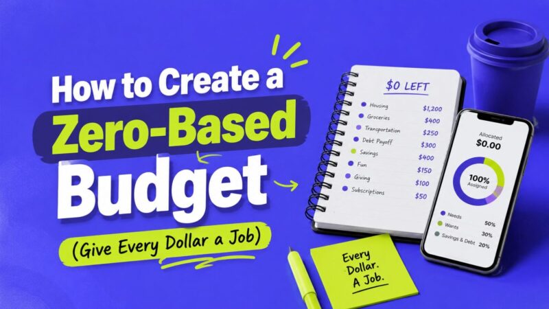 How to Create a Zero-Based Budget (Give Every Dollar a Job)