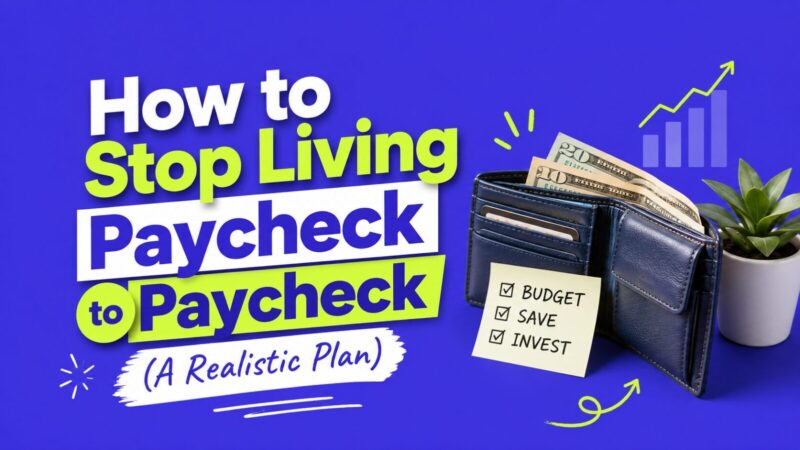 How to Stop Living Paycheck to Paycheck (A Realistic Plan)