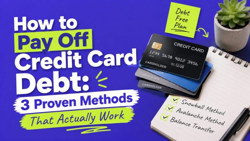 How to Pay Off Credit Card Debt: 3 Proven Methods That Actually Work