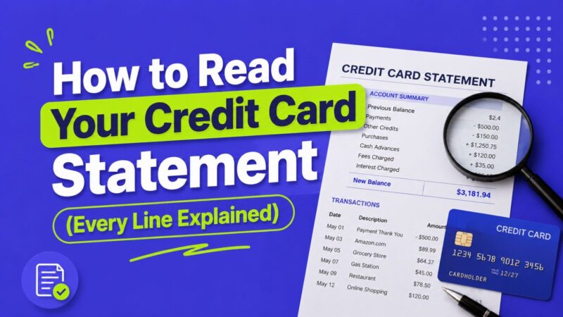 How to Read Your Credit Card Statement (Every Line Explained)