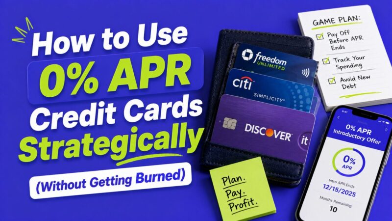How to Use 0% APR Credit Cards Strategically (Without Getting Burned)