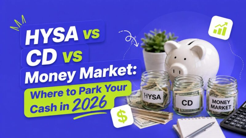 HYSA vs CD vs Money Market: Where to Park Your Cash in 2026