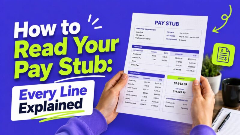 How to Read Your Pay Stub: Every Line Explained