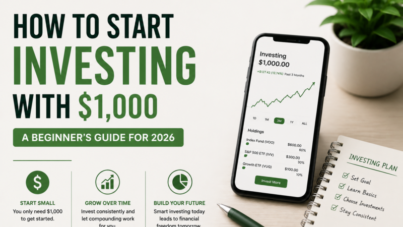 How to Start Investing with $1,000: A Beginner's Guide for 2026