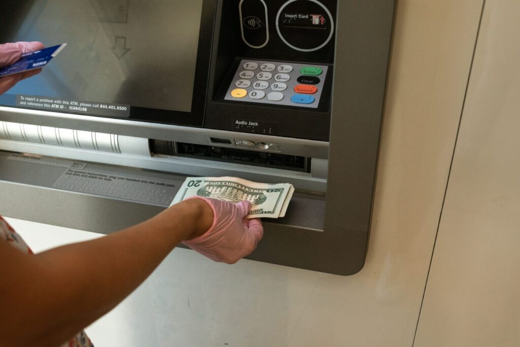 withdraw money