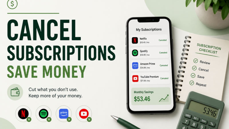 How to Cancel Subscriptions and Save $200+/Month