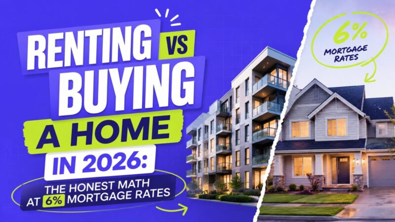 Renting vs Buying a Home in 2026: The Honest Math at 6% Mortgage Rates