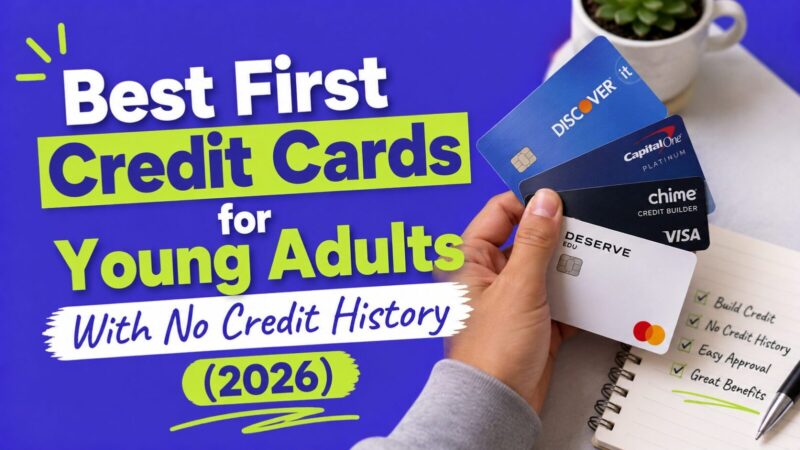 Best First Credit Cards for Young Adults With No Credit History (2026)