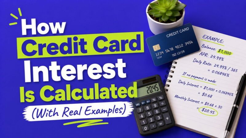 How Credit Card Interest Is Calculated (With Real Examples)
