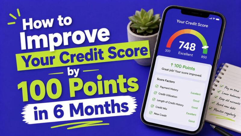How to Improve Your Credit Score by 100 Points in 6 Months