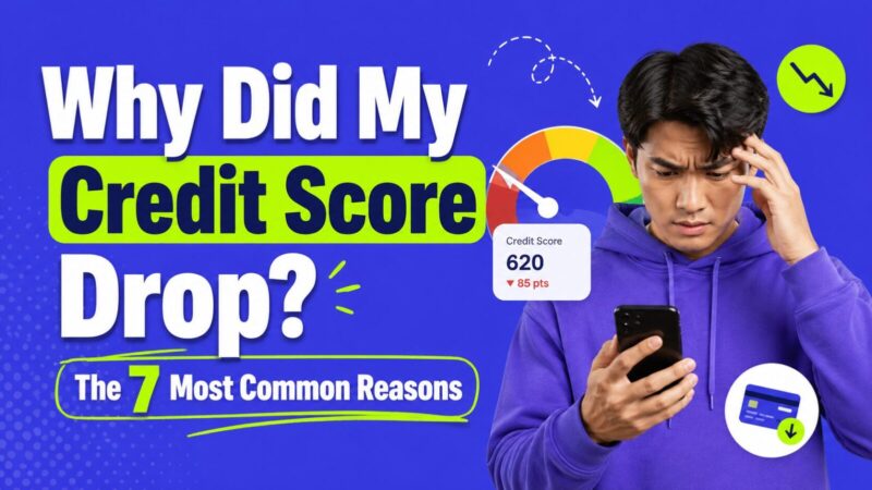 Why Did My Credit Score Drop? The 7 Most Common Reasons