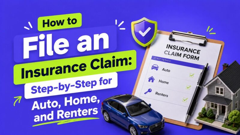 How to File an Insurance Claim: Step-by-Step for Auto, Home, and Renters