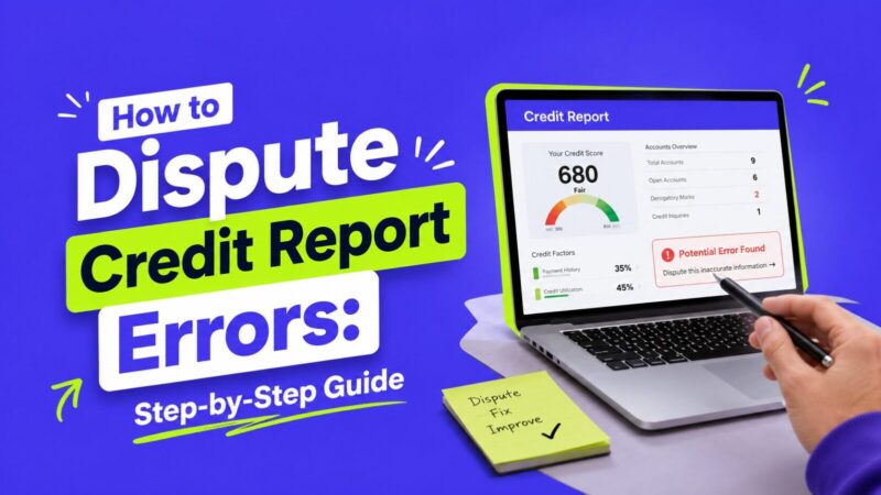 How to Dispute Credit Report Errors: Step-by-Step Guide