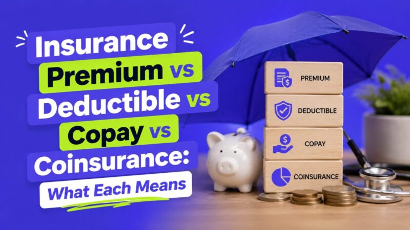 Insurance Premium vs Deductible vs Copay vs Coinsurance: What Each Means