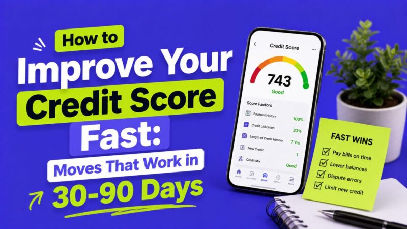 How to Improve Your Credit Score Fast: Moves That Work in 30-90 Days
