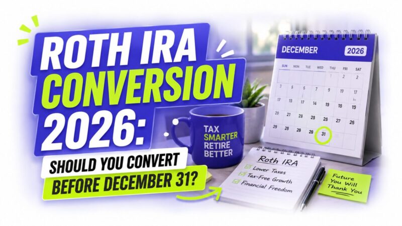 Roth IRA Conversion 2026: Should You Convert Before December 31?