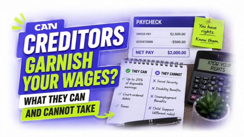 Can Creditors Garnish Your Wages? What They Can and Cannot Take