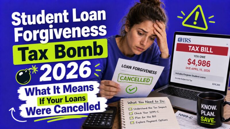 Student Loan Forgiveness Tax Bomb 2026: What It Means If Your Loans Were Cancelled