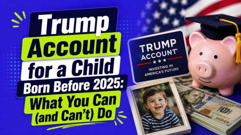 Trump Account for a Child Born Before 2025: What You Can (and Can't) Do