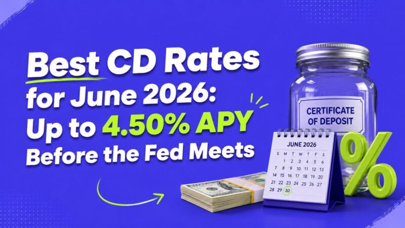 Best CD Rates for June 2026: Up to 4.50% APY Before the Fed Meets