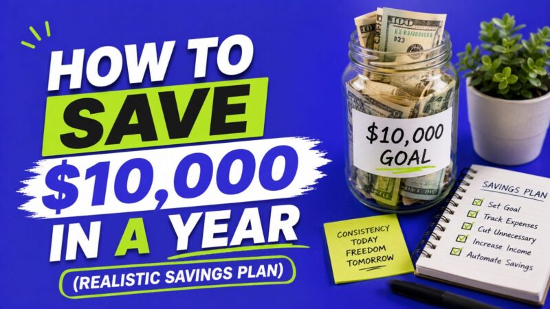 How to Save $10,000 in a Year (Realistic Savings Plan)