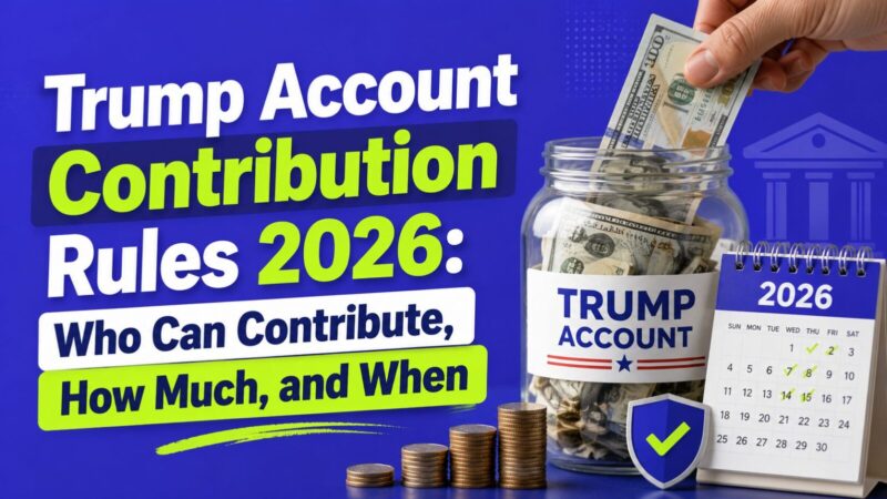 Trump Account Contribution Rules 2026: Who Can Contribute, How Much, and When