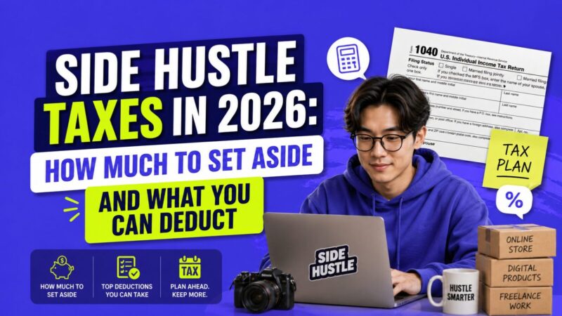 Side Hustle Taxes in 2026: How Much to Set Aside and What You Can Deduct