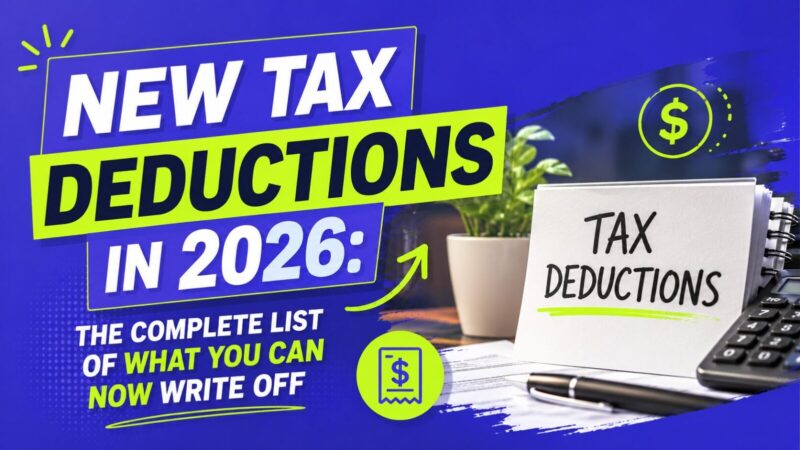 New Tax Deductions in 2026: The Complete List of What You Can Now Write Off