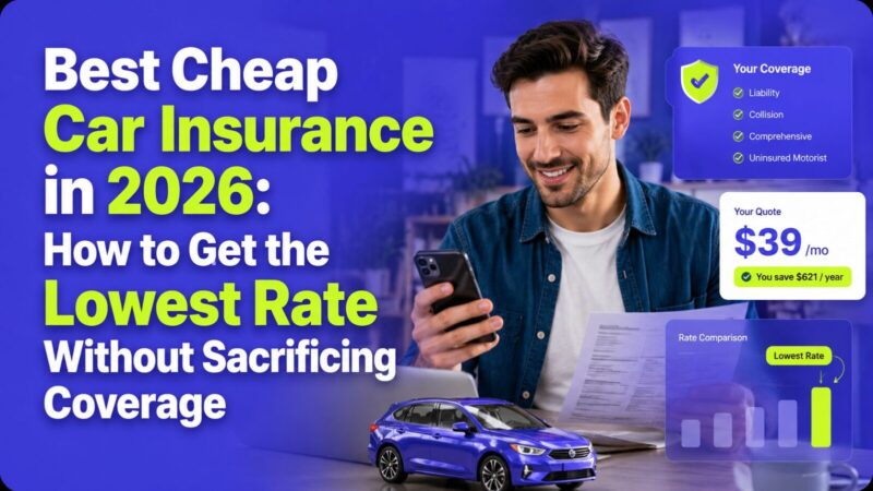 Best Cheap Car Insurance in 2026: How to Get the Lowest Rate Without Sacrificing Coverage