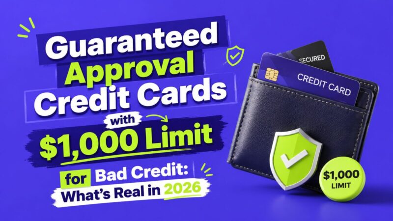 Guaranteed Approval Credit Cards with $1,000 Limit for Bad Credit: What's Real in 2026