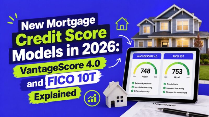 New Mortgage Credit Score Models in 2026: VantageScore 4.0 and FICO 10T Explained