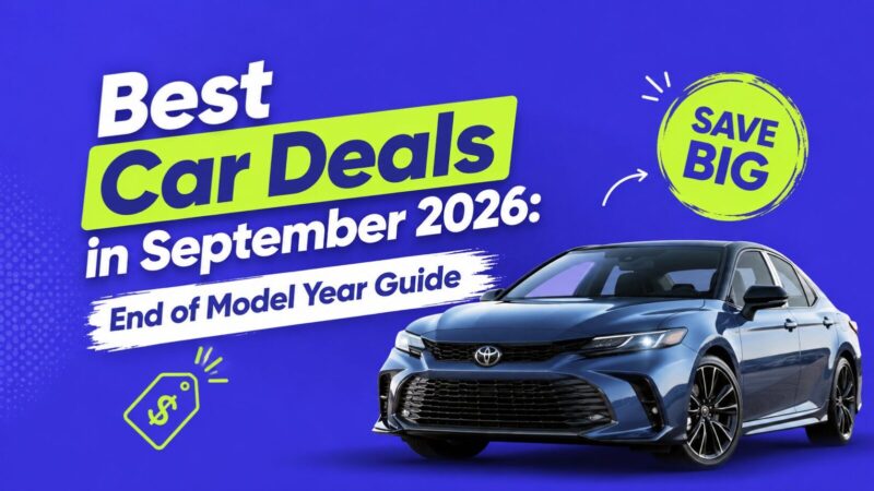 Best Car Deals in September 2026: End of Model Year Guide