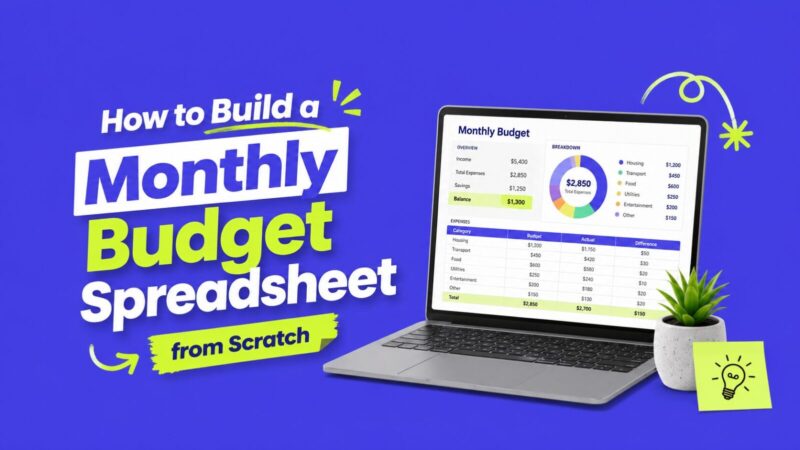 How to Build a Monthly Budget Spreadsheet from Scratch