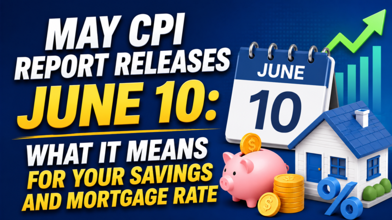 May CPI Report Releases June 10: What It Means for Your Savings and Mortgage Rate