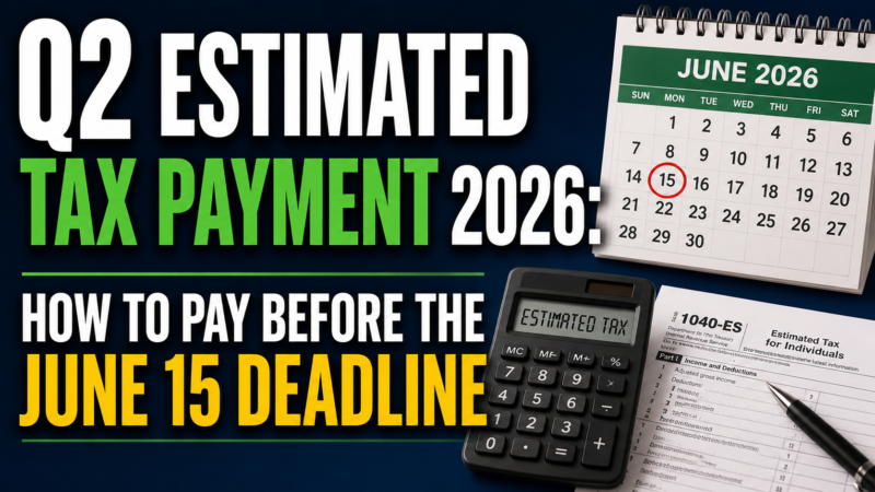 Q2 Estimated Tax Payment 2026: How to Pay Before the June 15 Deadline