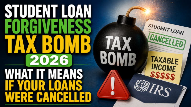 Student Loan Forgiveness Tax Bomb 2026: What It Means If Your Loans Were Cancelled