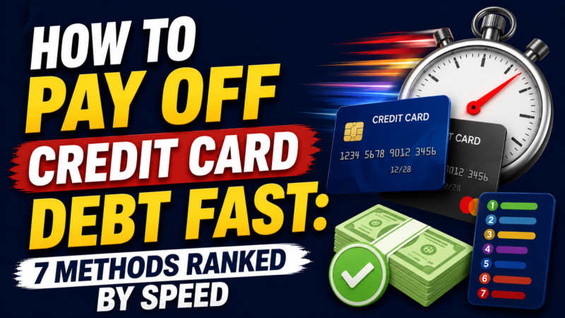 How to Pay Off Credit Card Debt Fast: 7 Methods Ranked by Speed