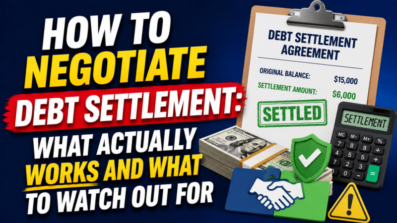 How to Negotiate Debt Settlement: What Actually Works and What to Watch Out For
