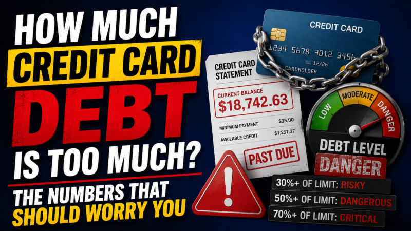 How Much Credit Card Debt Is Too Much? The Numbers That Should Worry You