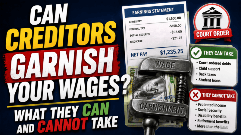 Can Creditors Garnish Your Wages? What They Can and Cannot Take