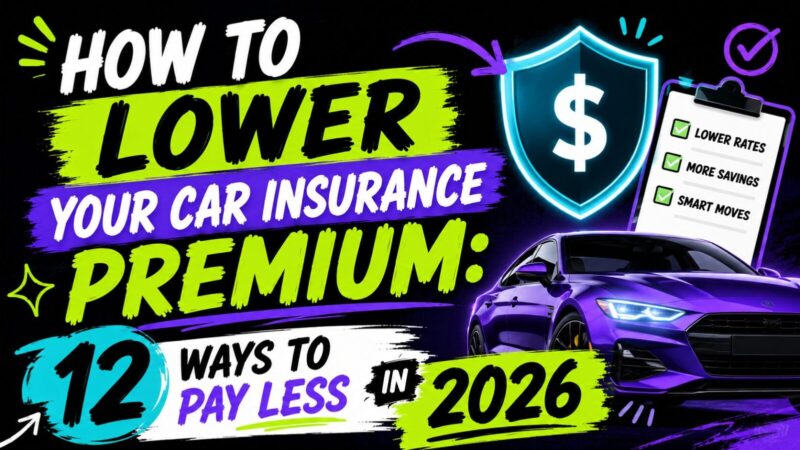 How to Lower Your Car Insurance Premium: 12 Ways to Pay Less in 2026