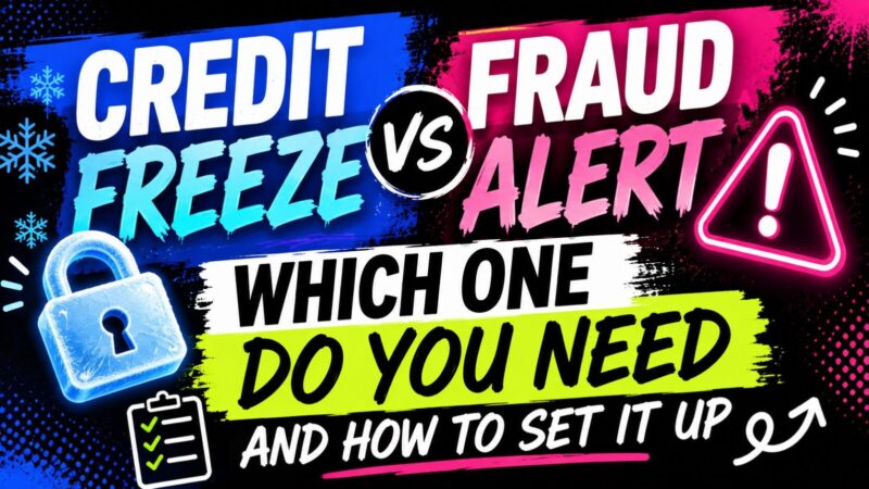 Credit Freeze vs Fraud Alert: Which One Do You Need and How to Set It Up